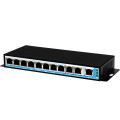 Smart fast ethernet 250 meters oem 48v 11 ports poe switch